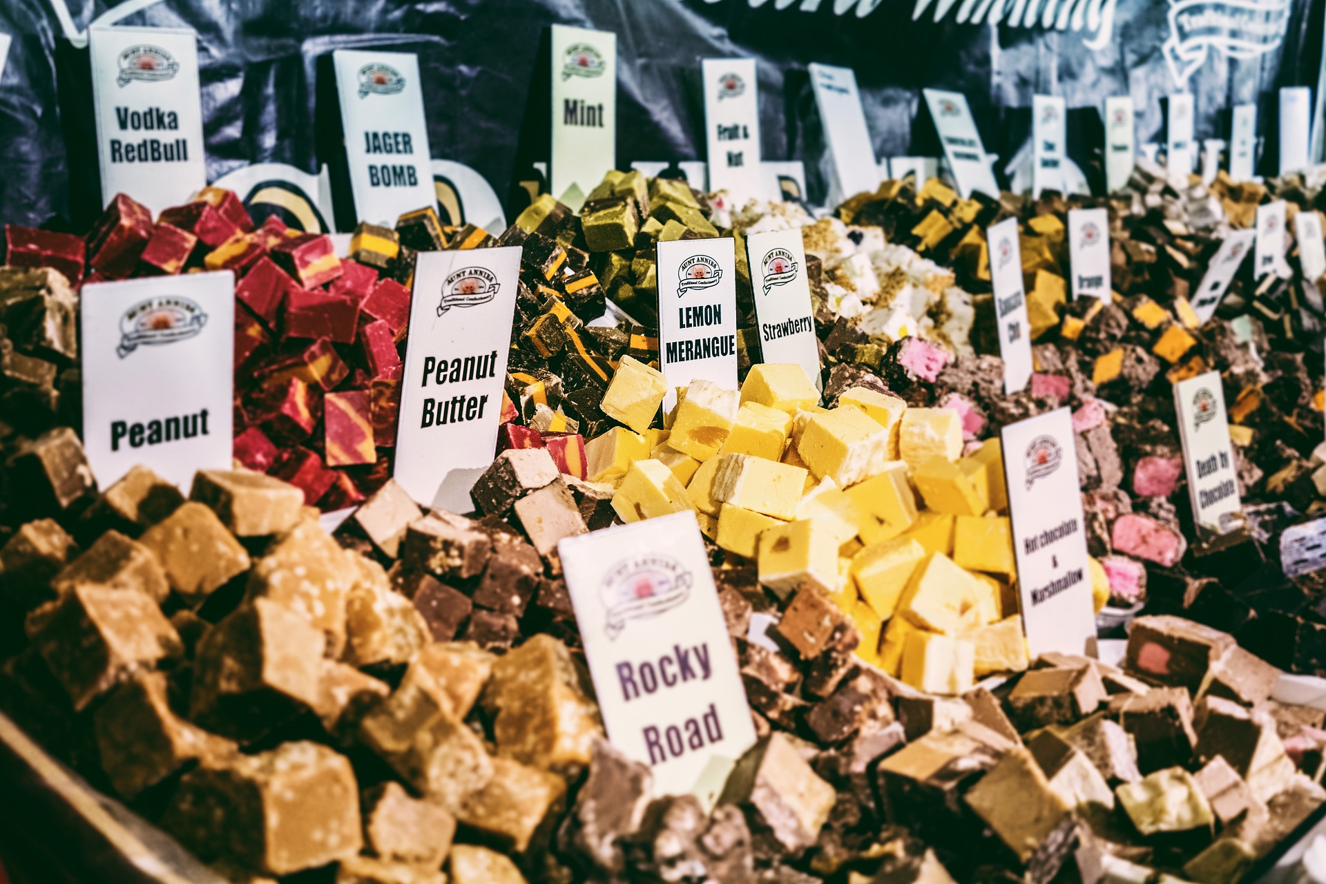 En vidunderlig hjemmeside med drageret fudge og flødekarameller